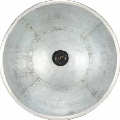 vidaXL Hängelampe Industriestil 25 W Silbern Rund 30 cm E27