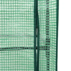 vidaXL Hochbeet mit Gewächshaus-Aufsatz Rattan-Optik 120x40x138 cm