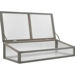 vidaXL Hochbeet mit Gewächshaus 110x54x120 cm Massivholz Tanne