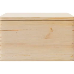 vidaXL Holzkiste mit Deckel 40x30x23 cm Massivholz Kiefer
