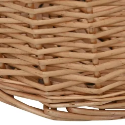 vidaXL Holzkorb mit Tragegriffen 78 x 54 x 34 cm Natur Weide