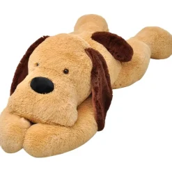 vidaXL Hund Kuscheltier Plüsch Braun 160 cm