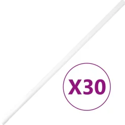 vidaXL Installationsrohre mit Clips Ø25 mm 30 m PVC