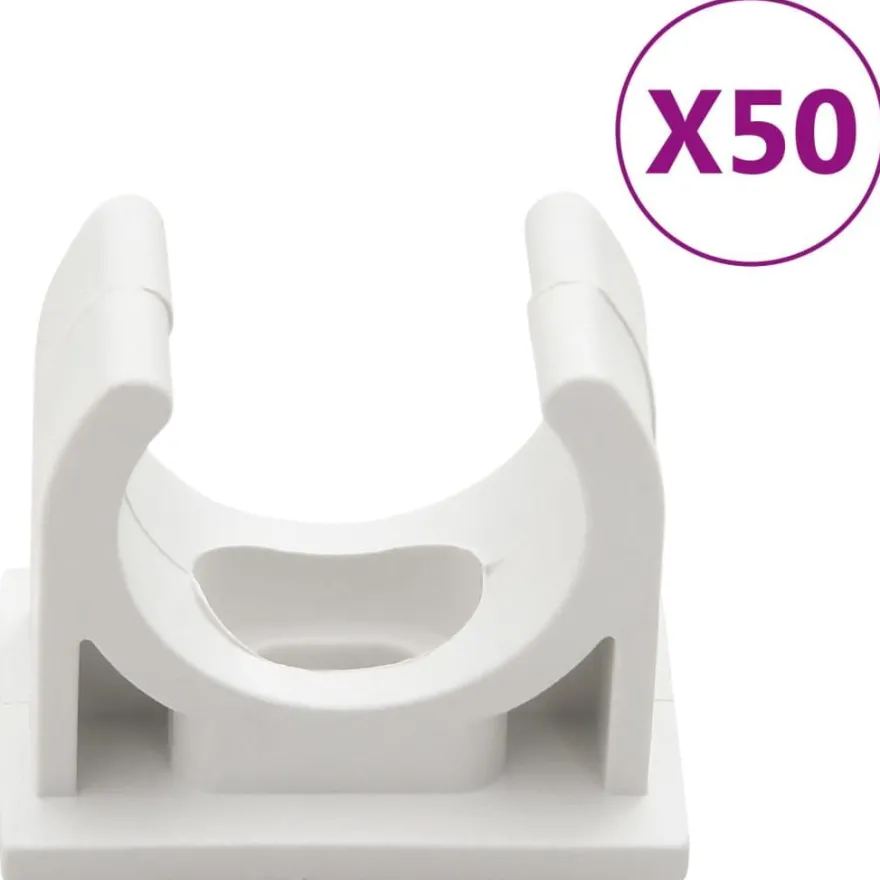 vidaXL Installationsrohre mit Clips Ø25 mm 30 m PVC