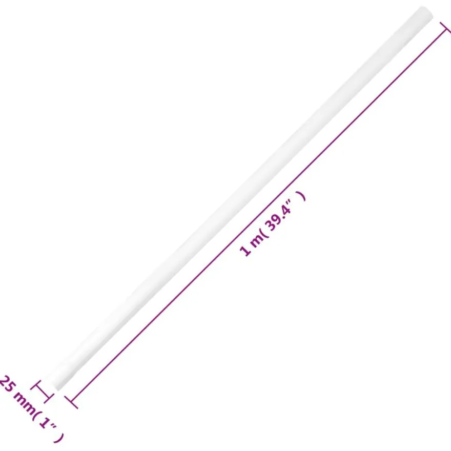 vidaXL Installationsrohre mit Clips Ø25 mm 30 m PVC
