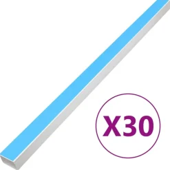 vidaXL Kabelkanäle Selbstklebend 50x25 mm 30 m PVC