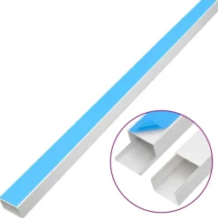 vidaXL Kabelkanäle Selbstklebend 50x25 mm 30 m PVC