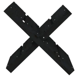vidaXL Kaminholzhalter Schwarz 47x39,5x48 cm Massivholz Kiefer