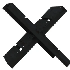 vidaXL Kaminholzhalter Schwarz 47x39,5x48 cm Massivholz Kiefer