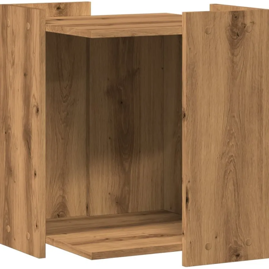 vidaXL Katzenklo Artisan-Eiche 42x42x51 cm Holzwerkstoff