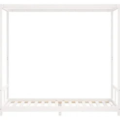 vidaXL Kinderbett Weiß 80x200 cm Massivholz Kiefer