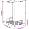 vidaXL Kinderbett 90x190 cm Massivholz Kiefer