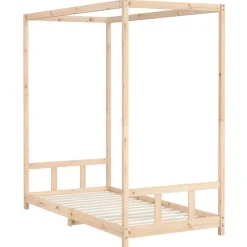 vidaXL Kinderbett 90x190 cm Massivholz Kiefer