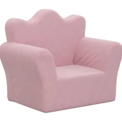 vidaXL Kindersofa Rosa Weich Plüsch