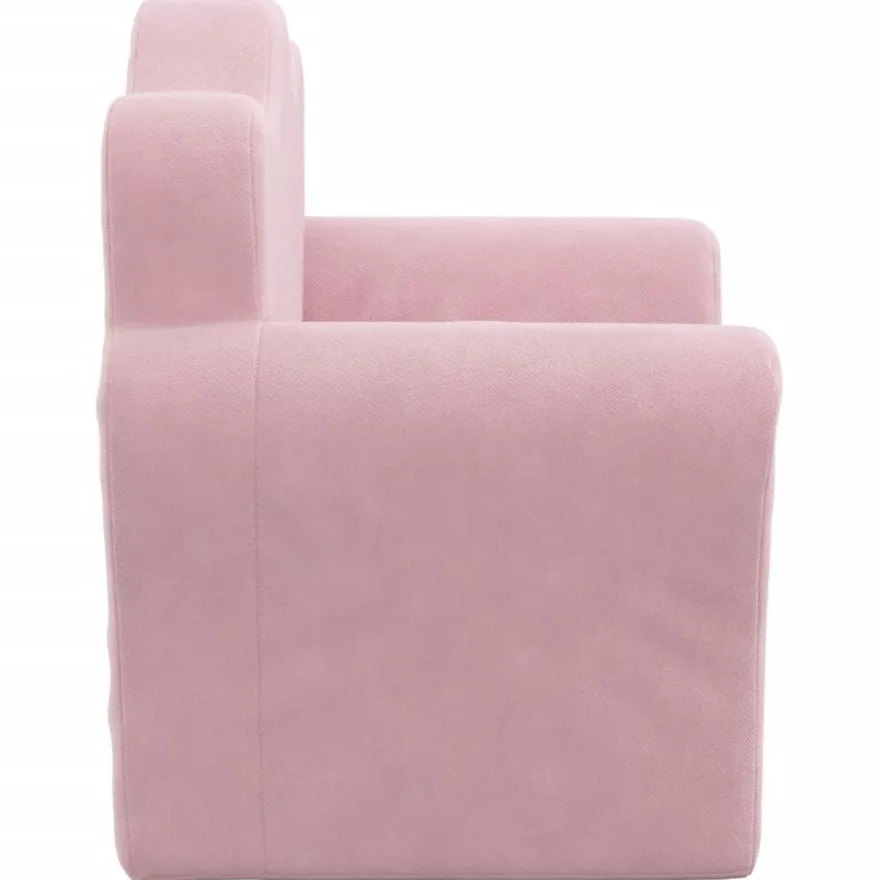 vidaXL Kindersofa Rosa Weich Plüsch