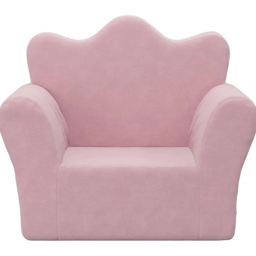 vidaXL Kindersofa Rosa Weich Plüsch