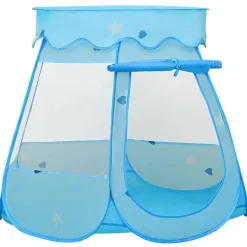 vidaXL Kinder-Spielzelt mit 250 Bällen Blau 102x102x82 cm