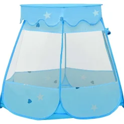 vidaXL Kinder-Spielzelt mit 250 Bällen Blau 102x102x82 cm