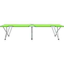 vidaXL Klapp Schlafbett fürs Camping 2 pcs Grün 194 x 62,5 x 42,5 cm