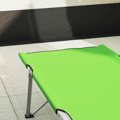 vidaXL Klapp Schlafbett fürs Camping 2 pcs Grün 194 x 62,5 x 42,5 cm