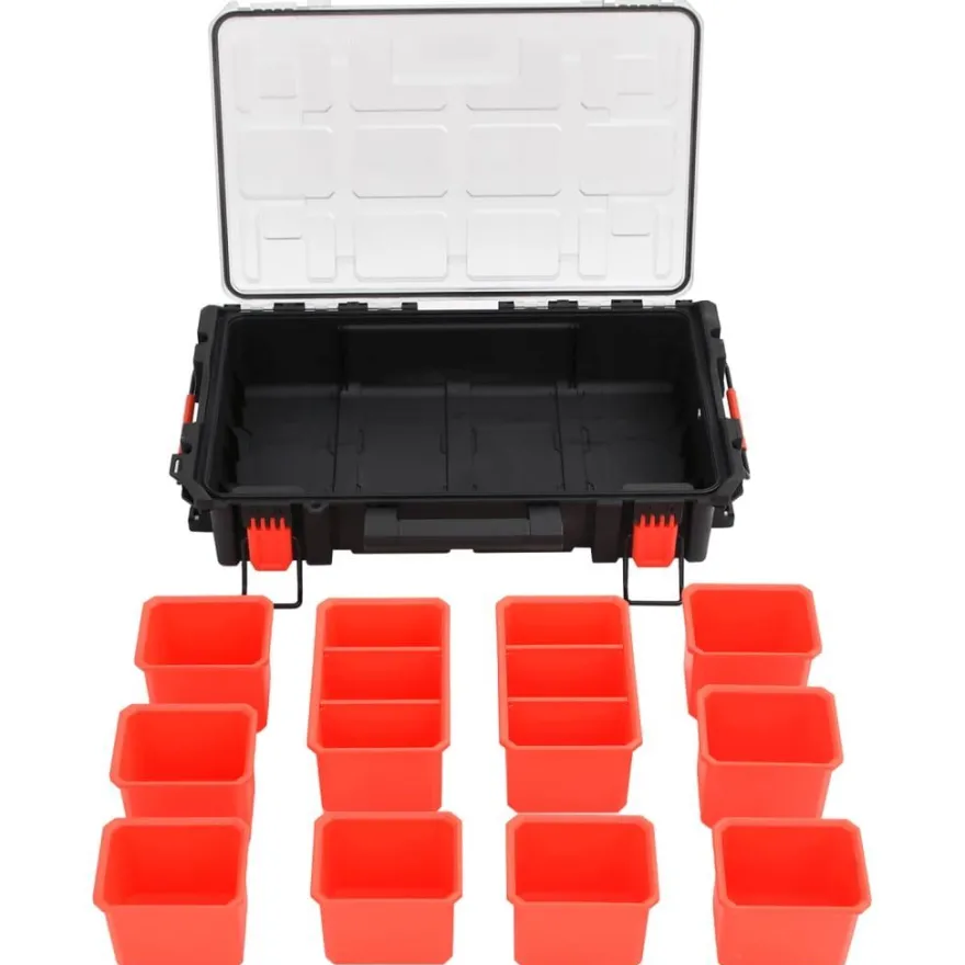 vidaXL Koffer für Flugreise Tragbar Schwarz 55,5x34,5x13,5 cm PP