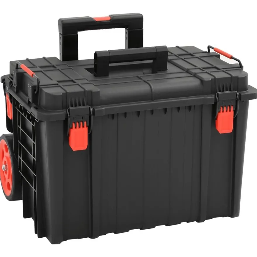 vidaXL Koffer für Flugreise Tragbar Schwarz 56,5x45,5x48 cm PP