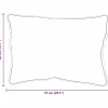 vidaXL Kopfkissen mit Kissen 2 pcs Weiß 61 x 41 x 20 cm Polyester