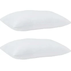 vidaXL Kopfkissen mit Kissen 2 pcs Weiß 61 x 41 x 20 cm Polyester