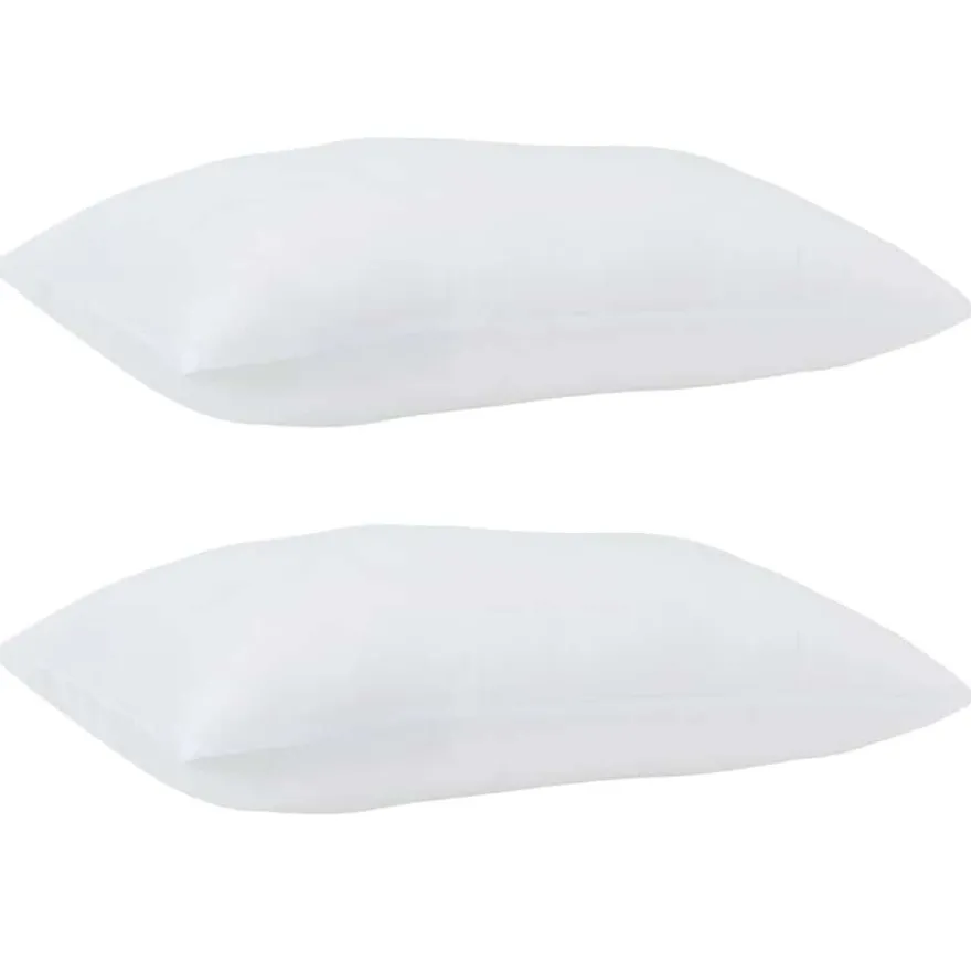vidaXL Kopfkissen mit Kissen 2 pcs Weiß 61 x 41 x 20 cm Polyester