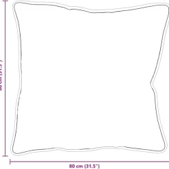 vidaXL Kopfkissen mit Kissen Weiß 81 x 80 x 20 cm Polyester
