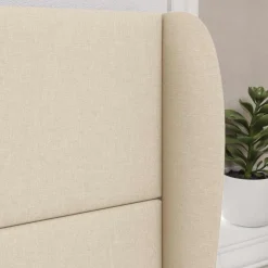 vidaXL Kopfteil Ohr Creme 80 x 23 x 6 cm Stoff