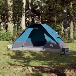 vidaXL Kuppel-Familienzelt 6 Personen Blau Wasserdicht
