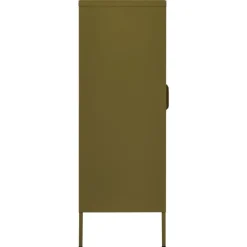 vidaXL Lagerschrank Olivgrün 80x35x101,5 cm Stahl