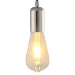 vidaXL Lampenfassungen 2 Stk. Satin-Nickel E27