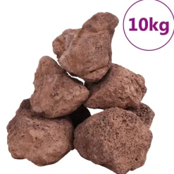 vidaXL Lavagranulat 10 kg Rot 10-30 cm