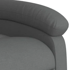 vidaXL Massage-Relaxsessel, Stoff, Dunkelgrau