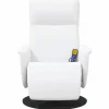vidaXL Massage Relaxsessel Weiß 71 x 90 x 105 cm Kunstleder