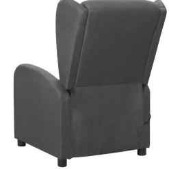 vidaXL Massagesessel Dunkelgrau Stoff