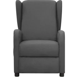 vidaXL Massagesessel Dunkelgrau Stoff