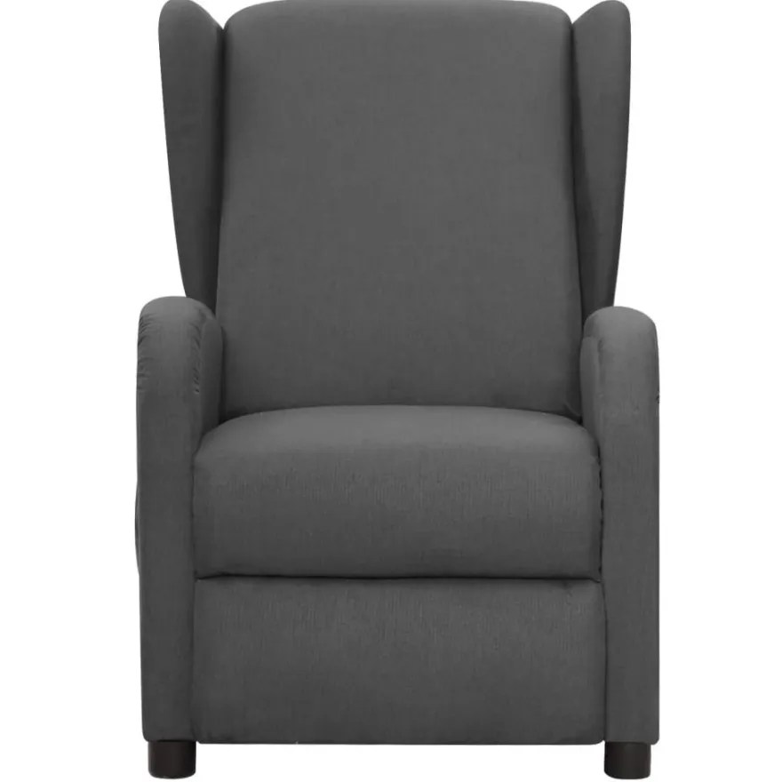 vidaXL Massagesessel Dunkelgrau Stoff