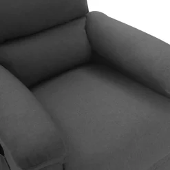 vidaXL Massagesessel Dunkelgrau Stoff
