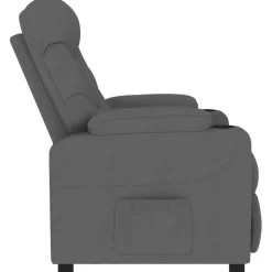 vidaXL Massagesessel Dunkelgrau Stoff