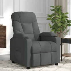 vidaXL Massagesessel Dunkelgrau Stoff