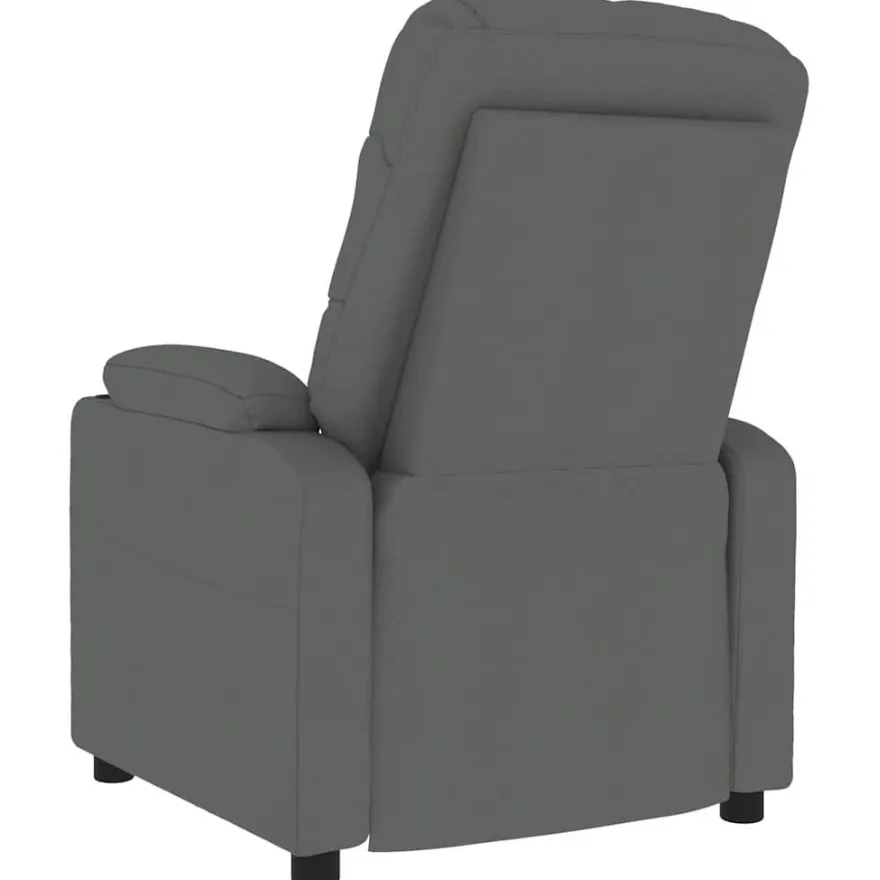 vidaXL Massagesessel Dunkelgrau Stoff