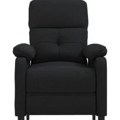 vidaXL Massagesessel Elektrisch Schwarz Stoff