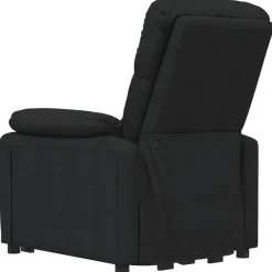vidaXL Massagesessel Elektrisch Schwarz Stoff