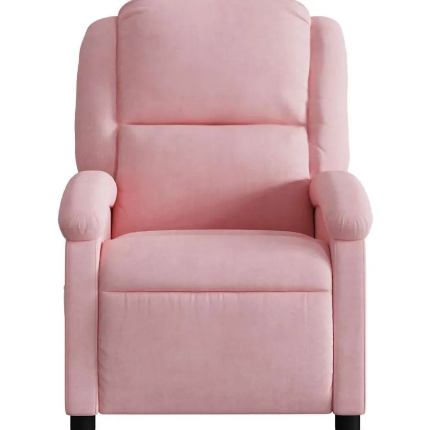 vidaXL Massagesessel Elektrisch Rosa Samt