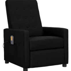 vidaXL Massagesessel Schwarz Stoff