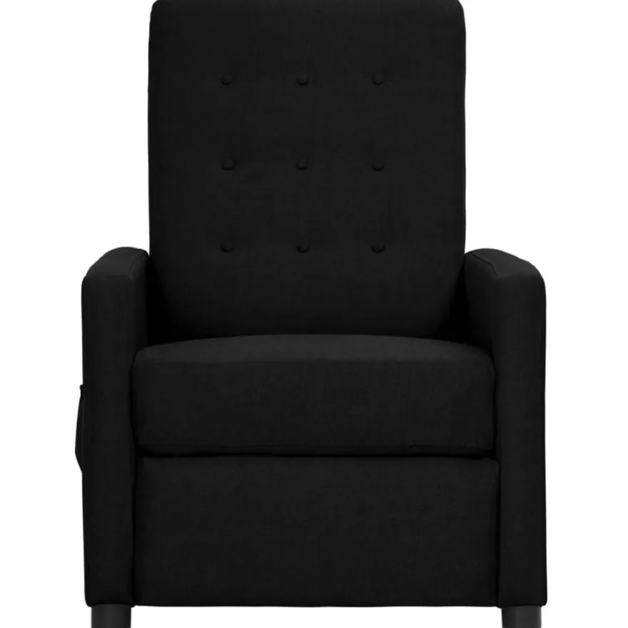 vidaXL Massagesessel Schwarz Stoff