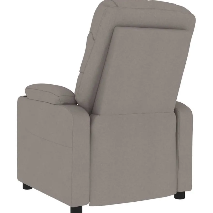 vidaXL Massagesessel Taupe Stoff